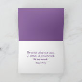 Carte Dames âgées excentriques d'anniversaire avec du vi (Intérieur)