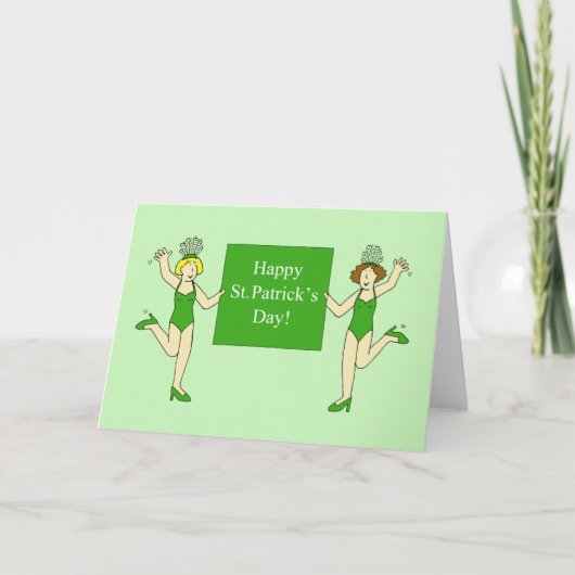 Carte Dames dansantes de la Saint-Patrick (Devant)