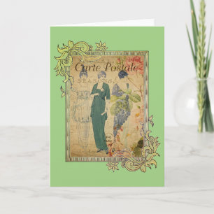 Carte Dames vintages Parisien