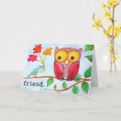 Carte d'ami (Fleur jaune)