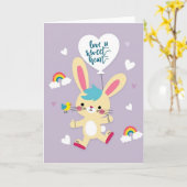 Carte d'ami animée joyeuse (Fleur jaune)