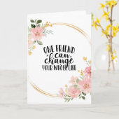 Carte d'ami, esthétique florale amitié citation ar (Fleur jaune)