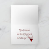 Carte d'ami True (Intérieur)