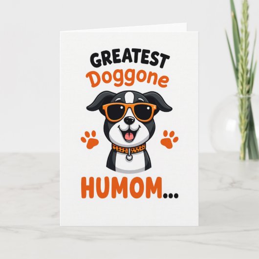 Carte d'amie Chien Cool Tacheté (Devant)