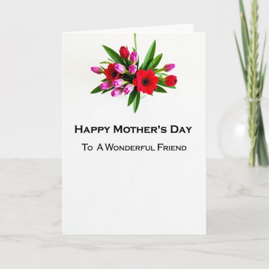 Carte d'amie de Striped Blooms (Devant)