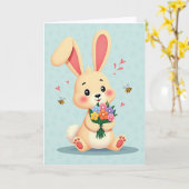 Carte d'amie du printemps heureux (Fleur jaune)