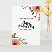 Carte d'amie florale incroyable (Fleur jaune)