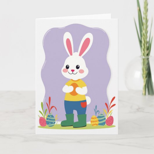 Carte d'amie Lagomorphe Heureuse (Devant)