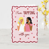 Carte d'amie pour nos longues conversations (Fleur jaune)