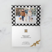 Carte Damier Buffalo B&W | Monogramme | JOYEUX NOËL (Intérieur)