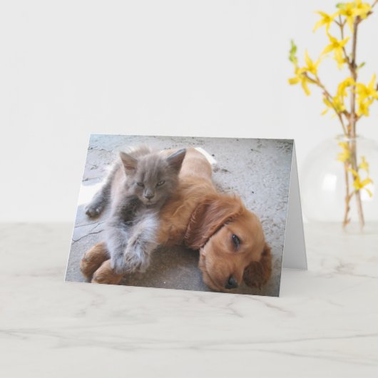 Carte d'amitié (Fleur jaune)