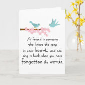 Carte d'amitié (Fleur jaune)