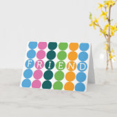 Carte d'amitié (Fleur jaune)