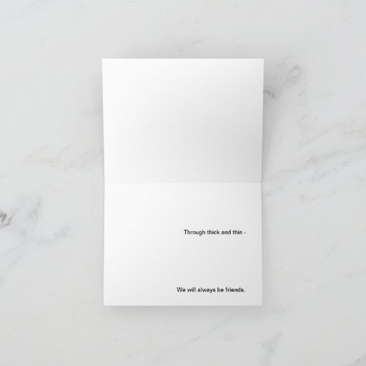 Carte d'amitié (Intérieur)