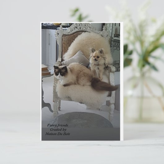 carte d'amitié (Debout devant)