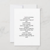 carte d'amitié (Dos)