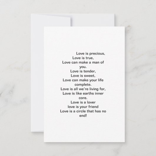 carte d'amitié (Dos)