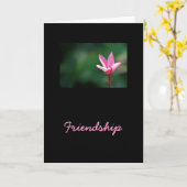 Carte d'amitié (Fleur jaune)