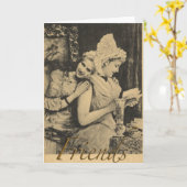 Carte d'amitié (Fleur jaune)