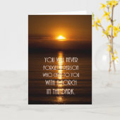 Carte d'amitié de devis d'inspiration (Fleur jaune)