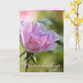 Carte d'amitié de rose de rose (Fleur jaune)