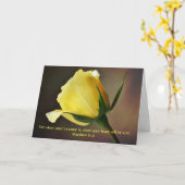 Carte d'amitié Faith Yellow Rose (Fleur jaune)
