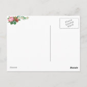 Carte d'amitié florale Rose victorienne (Dos)