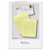 Carte d'amitié - Lettre (Devant)