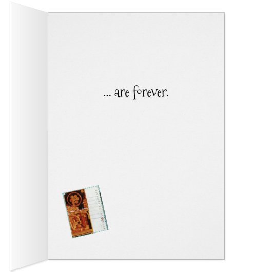 Carte d'amitié - Lettre (Intérieur (Droit))