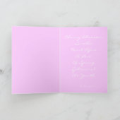 Carte d'amitié Merci Cherry Blossom Haiku (Intérieur)