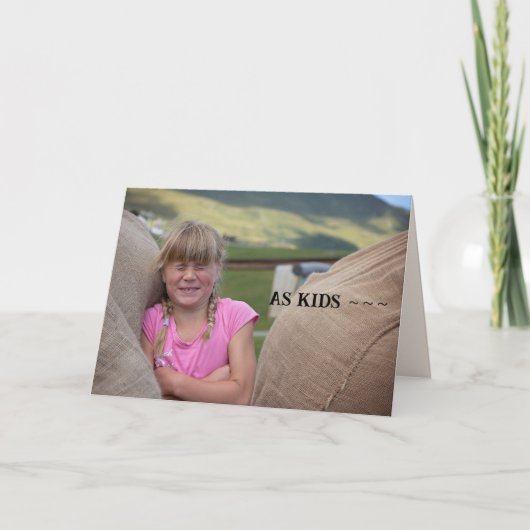 CARTE D'AMITIÉ POUR ENFANTS (Devant)