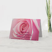 Carte d'amitié rose (Dos)