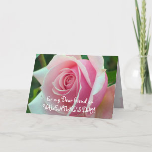 Carte d'amitié rose