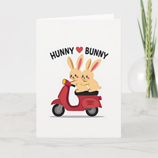Carte d'amitié Scooter Love (Devant)