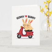 Carte d'amitié Scooter Love (Fleur jaune)