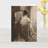 Carte d'amitié vintage (Fleur jaune)