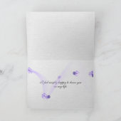 Carte d'amitié violette Myrtle Flower (Intérieur)