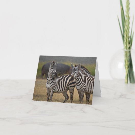 Carte d'amitié Zebra (Devant)