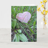 Carte d'amour (Fleur jaune)