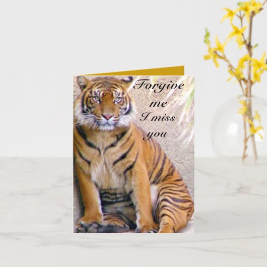 Carte d'amour (Fleur jaune)