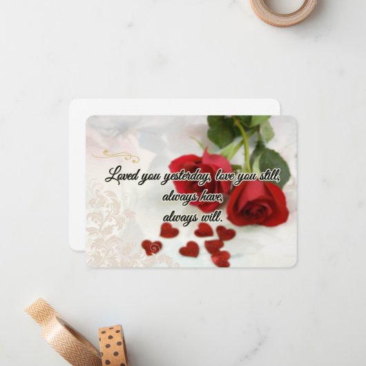 Carte d'amour (Devant/Arrière en situation)