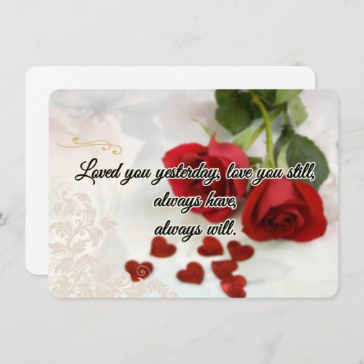 Carte d'amour (Devant / Derrière)