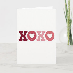 Carte d'amour à motif Heart Xoxo