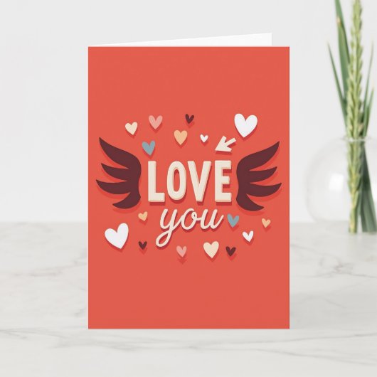 Carte d'amour Ange (Devant)