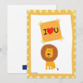 carte d'amour animaux mignons (Devant / Derrière)