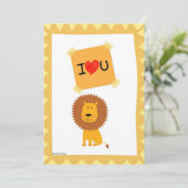 carte d'amour animaux mignons (Debout devant)
