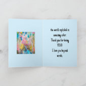 CARTE D'AMOUR/ANNIVERSAIRE MONDIAL COLORÉ (Intérieur)