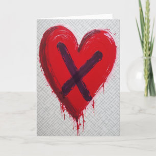 Carte d'amour barrée