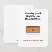 Carte d'amour • Cadeau d'anniversaire mignon pour  (Devant / Derrière)