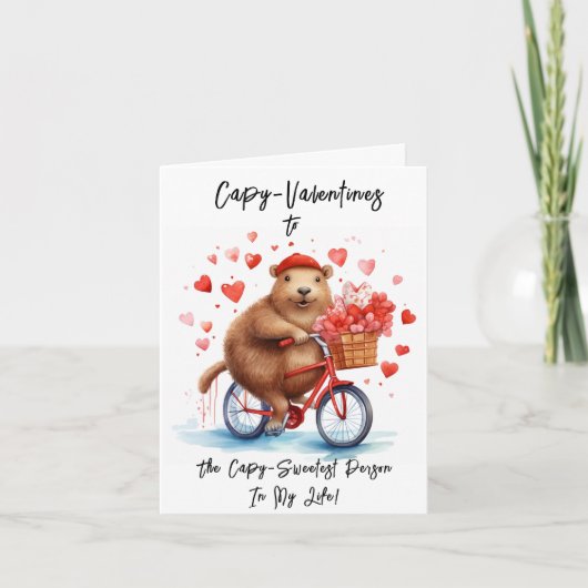 Carte d'amour Capybara (Devant)
